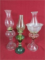 Trio of Oil Lamps