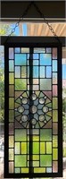 V - STAINED GLASS ART PANEL