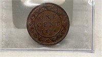 1876H (CCCS VF 30) Canada Large Cent