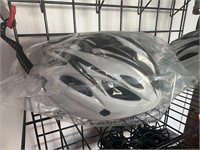 (2) white bicycle helmets appear new