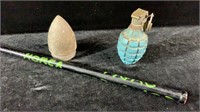 Korean War Artifact Group, incl Grenade