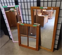 Assorted sizes and styles of Mirrors.
