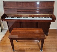 V - YOUNG CHANG PIANO, BENCH & MUSIC (L45)