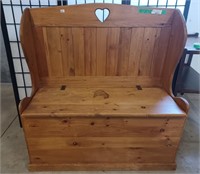 Wooden Bench with Storage