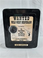 Wanted Poster Bank. Bank has an Animated Alarm