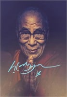 Autograph COA Dalai Lama Photo