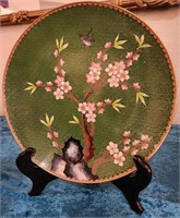 V - ASIAN DECOR PLATE W/ STAND (L16)