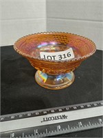NORTHWOOD CARNIVAL GLASS CREAM BOWL