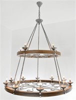 Two Tier Ridge Line 56" Chandelier