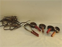 Horse Bridle and Five Curry Combs