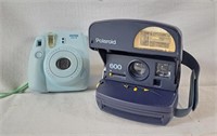 Fujifilm instax mini 8 and Polaroid 600