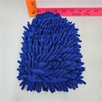 Blue Hand Mitt Duster