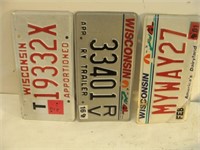 Three License Plates