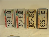 Four License Plates
