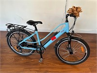 Light blue Eunorau E-Torque Ebike