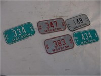 MAUSTON Bike License Plates