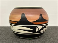 Navajo Native Signed Pottery Vase
