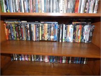 SHELF OF DVD MOVIES