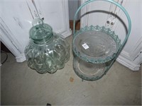 PIE DISPLAY, LARGE GLASS JAR WITH LID