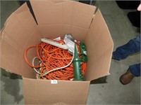 BOX OF EXTENSION CORDS