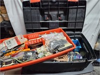 Toolbox Full of Electronic Items