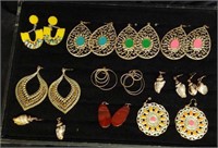 GYPSY GLAM EARRINGS / JEWELRY /  11 PAIRS
