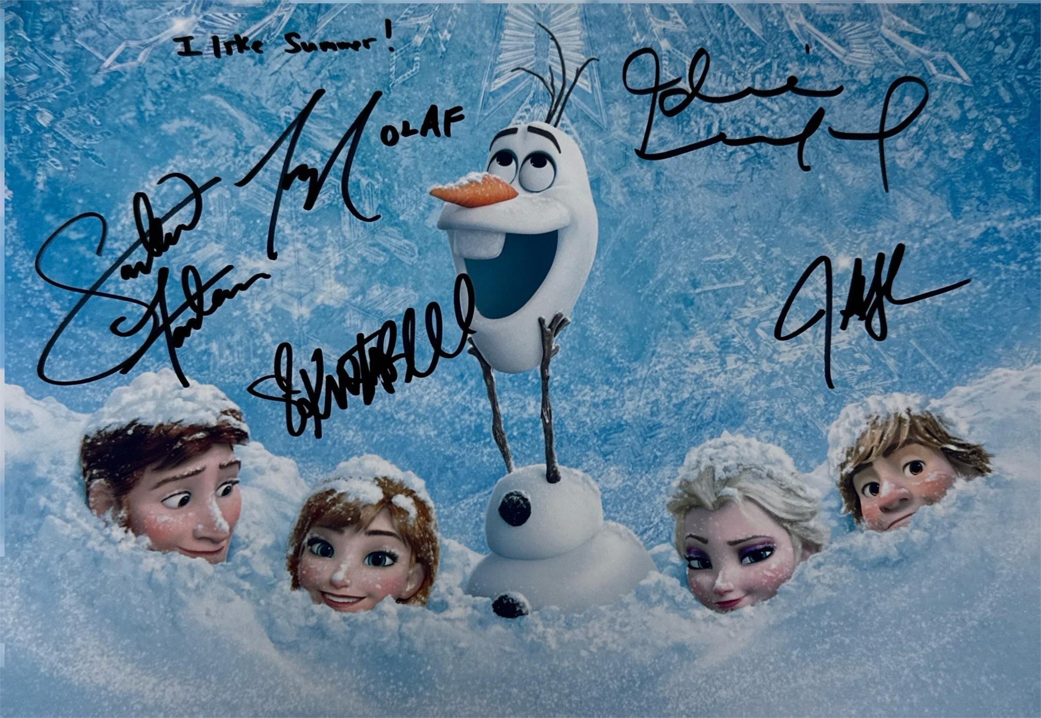 Autograph COA Frozen Photo