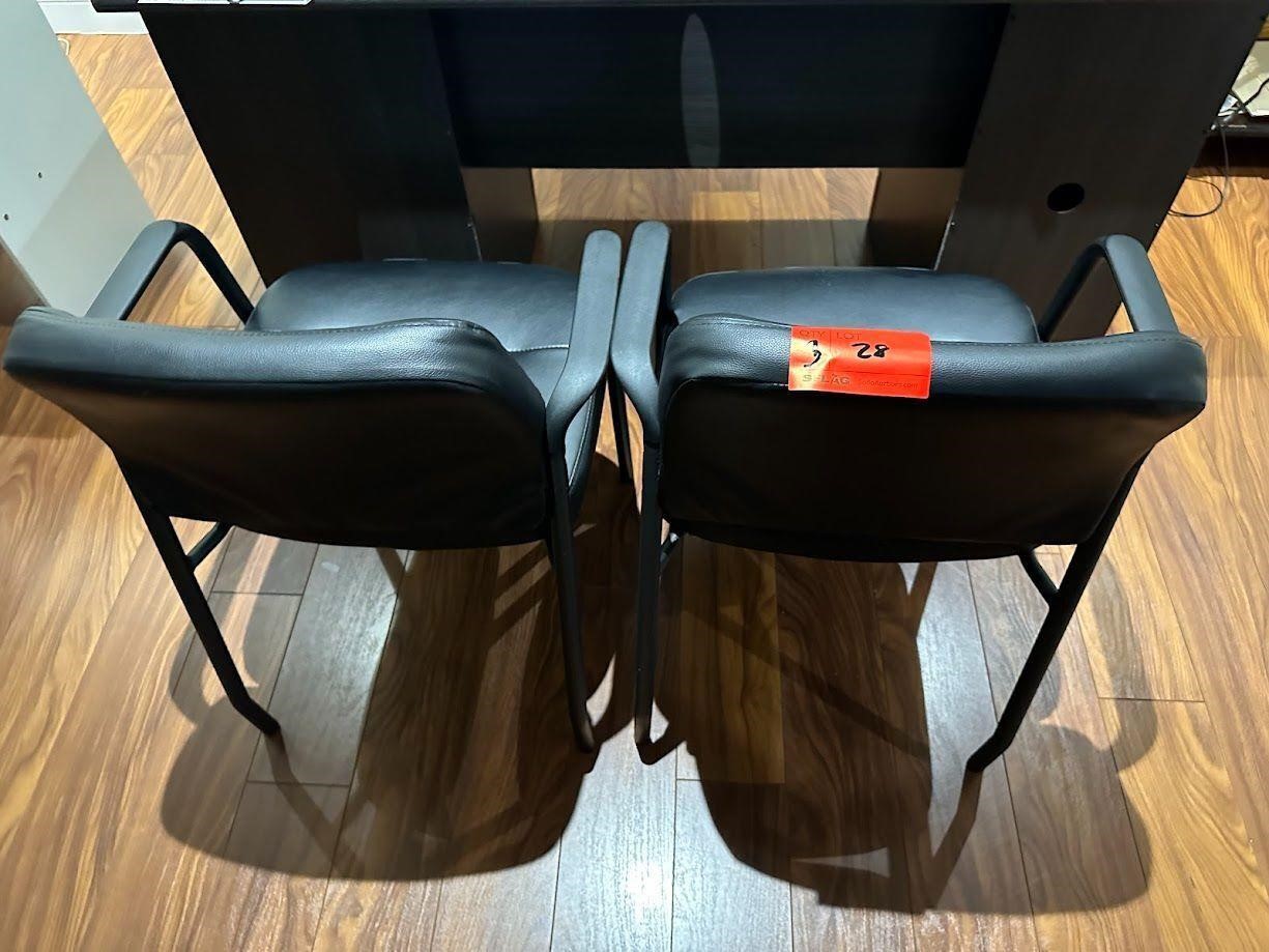 1 Desk and 2 chairs no contents