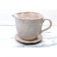 Barbara King Ceramic Teacup and Saucer Planter