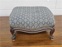 Victorian upholstered foot stool 13 X 60.5"