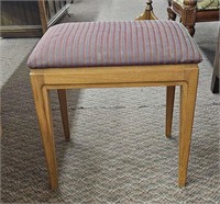 Upholstered top foot stool 17 X 17.5"