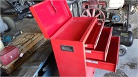 toolbox red rolling 3 drawer & lower cabinet