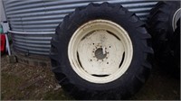 2-18.4X34 tires on rims