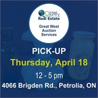 Pick-up Thursday, April 18, 2024 from 12-5 pm at