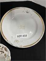 LIMOGES PLATE AND TWO IRON STONE PLATES