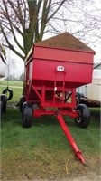 J&M gravity wagon w/tarp approx 200-250 bu