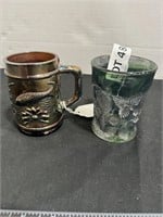 CARNIVAL GLASS CUPS