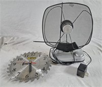 Craftex circular saw clock and radio shack HDTV