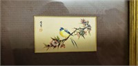 Chinese Bird On Branch With Flowers Print