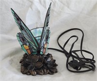 Stained Glass Butterfly Lamp Working