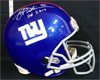 Autograph Michael Strahan full size helmet w/ COA