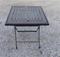 Metal folding patio table 24"x24"