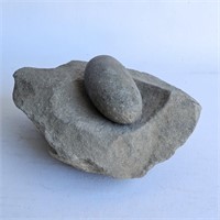 Native American Grinding Stone w/Pestle