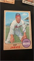 1968 Topps Pat Jarvis Atlanta Braves Signed Auto