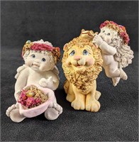 Two Dreamsicles Figurines Lion and baby (1) "Heart