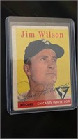 Jim Wilson Autographed 1958 Topps Card Vintage