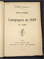 General Bourelly Souvenirs De La Campagne de 1859