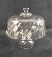 Vintage Essentials Toscany Optique Glass Pedestal