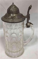 German Stein With Pewter Lid
