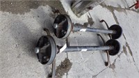 2-trailer axels w/spring & electric brakes